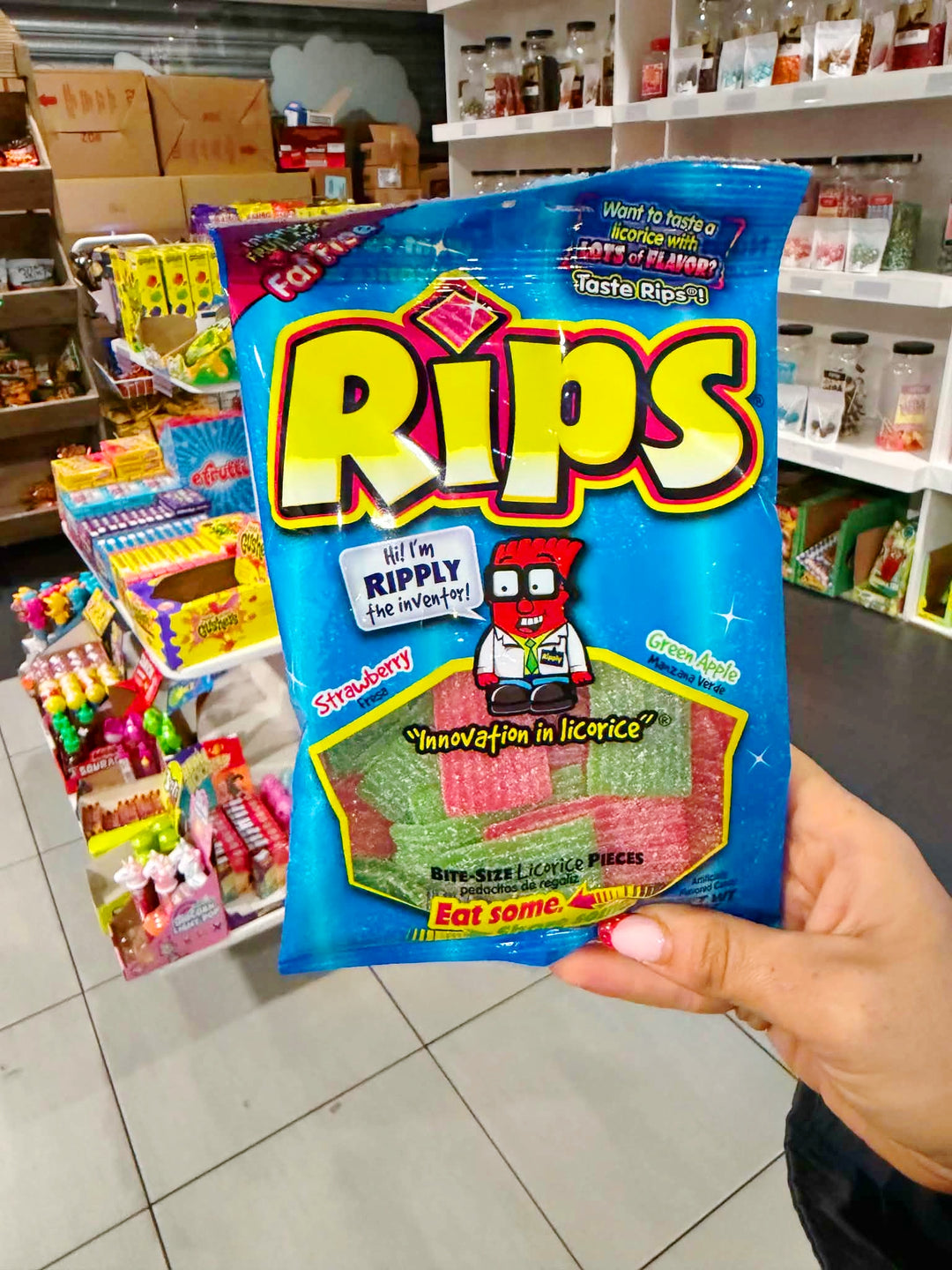 Rips Strawberry & Green Apple 113g