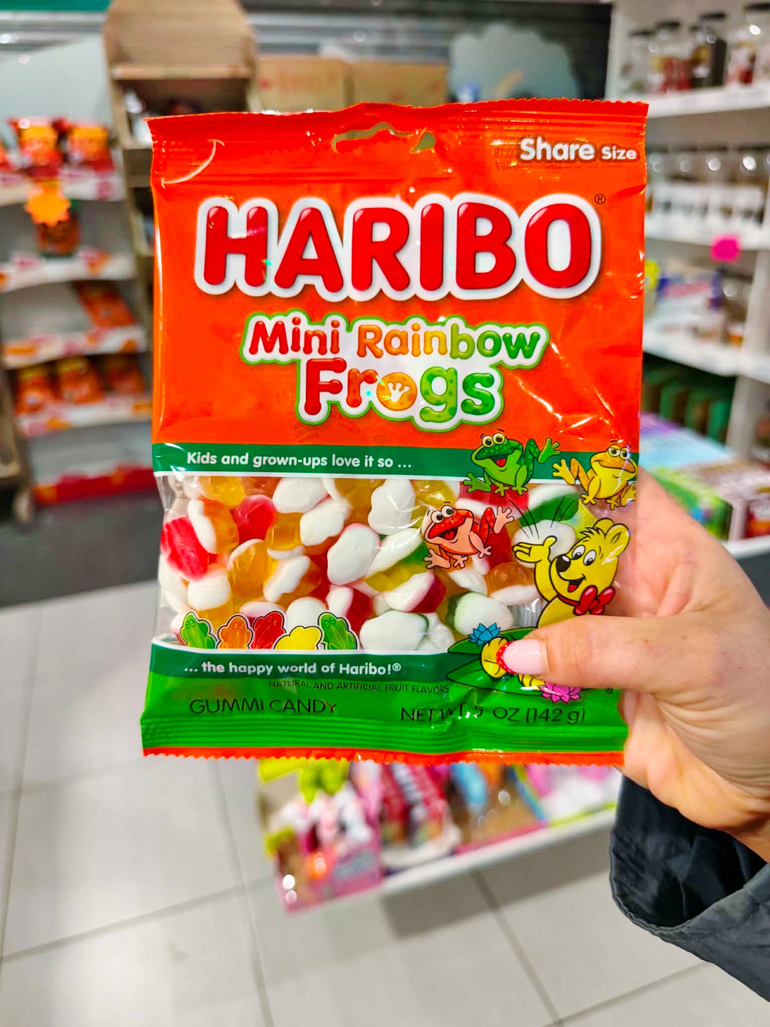 Haribo Mini Rainbow Frogs - 5oz (142g)