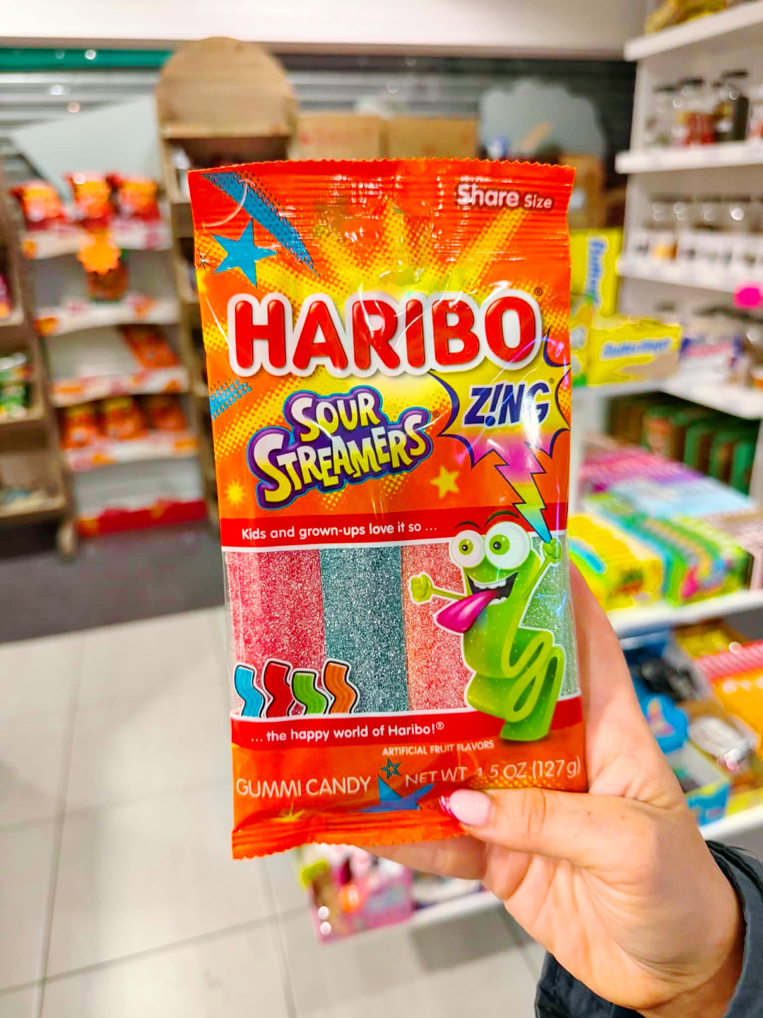 Haribo Z!ng Sour Streamers 127g