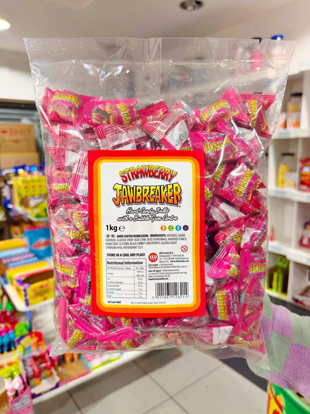 1kg Strawberry Jawbreakers - Best Before 17/07/26