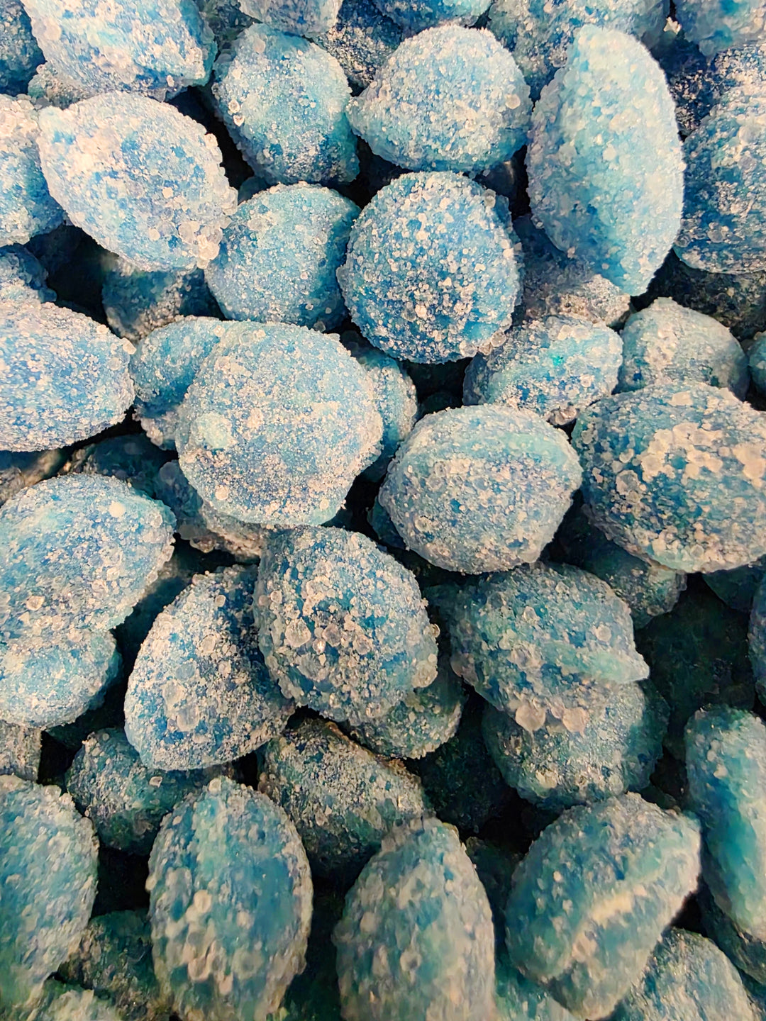 Hnadmade Mega Sour Drops Blue Raspberry 100g