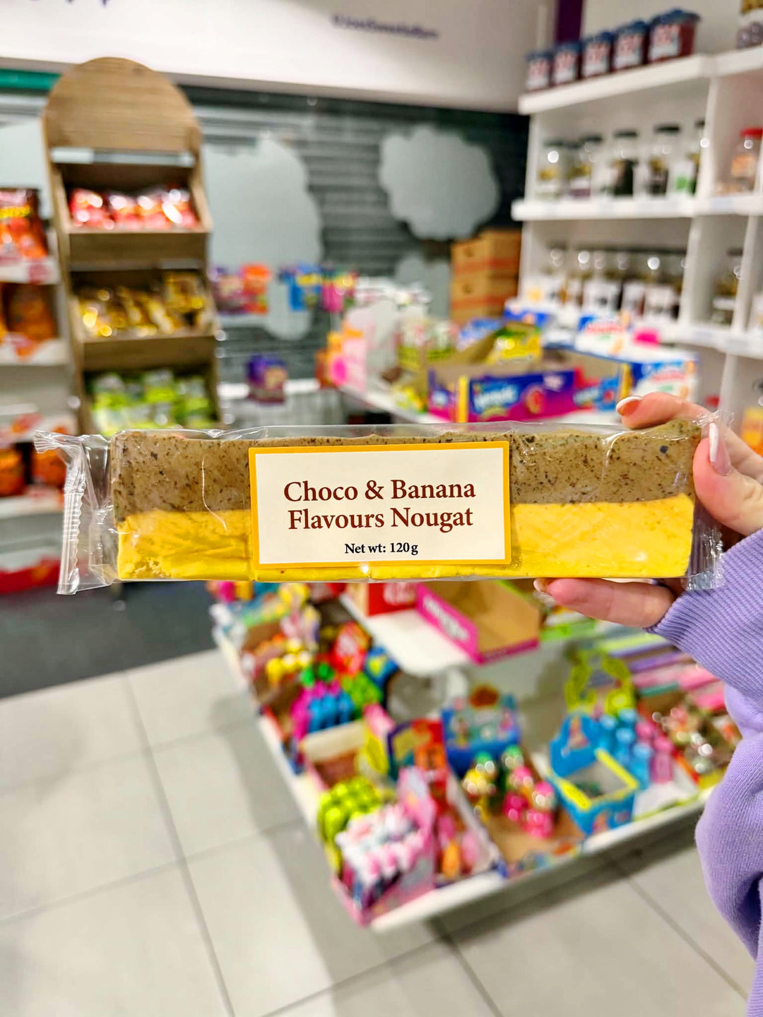 Chocolate & Banana Flavoured Nougat 120g