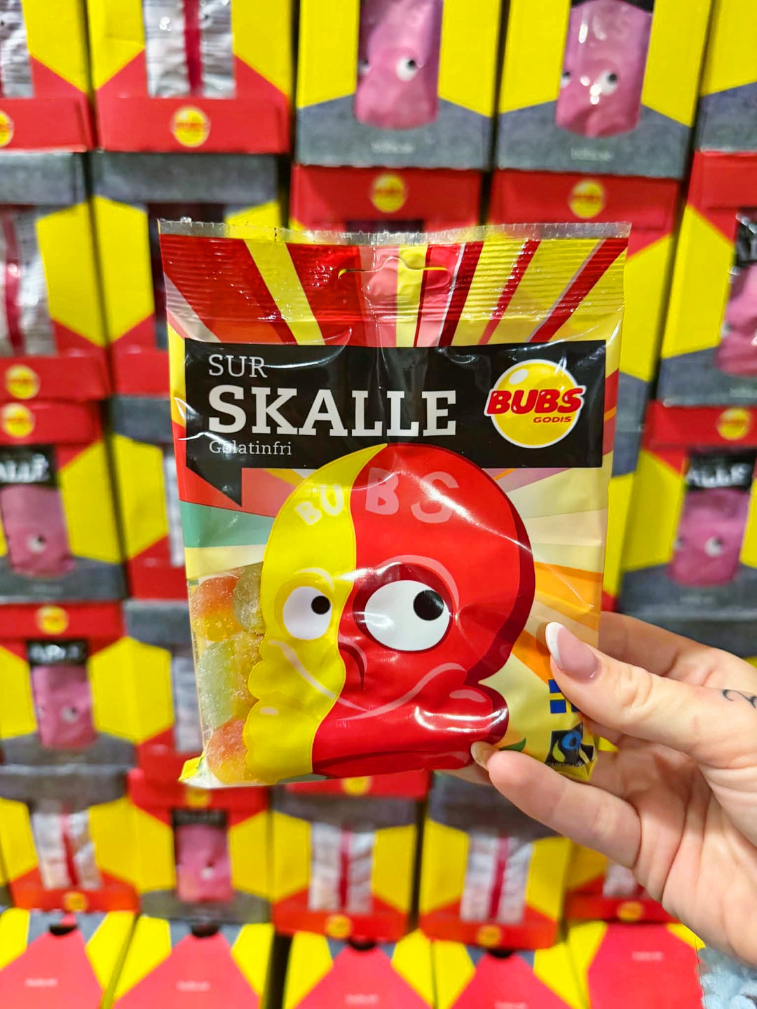 Bubs Mini Sour Skulls 90g - Best Before 28/02/2026