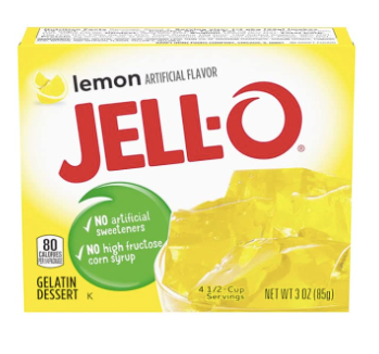 Jell-O Gelatin Lemon 3oz (85g)