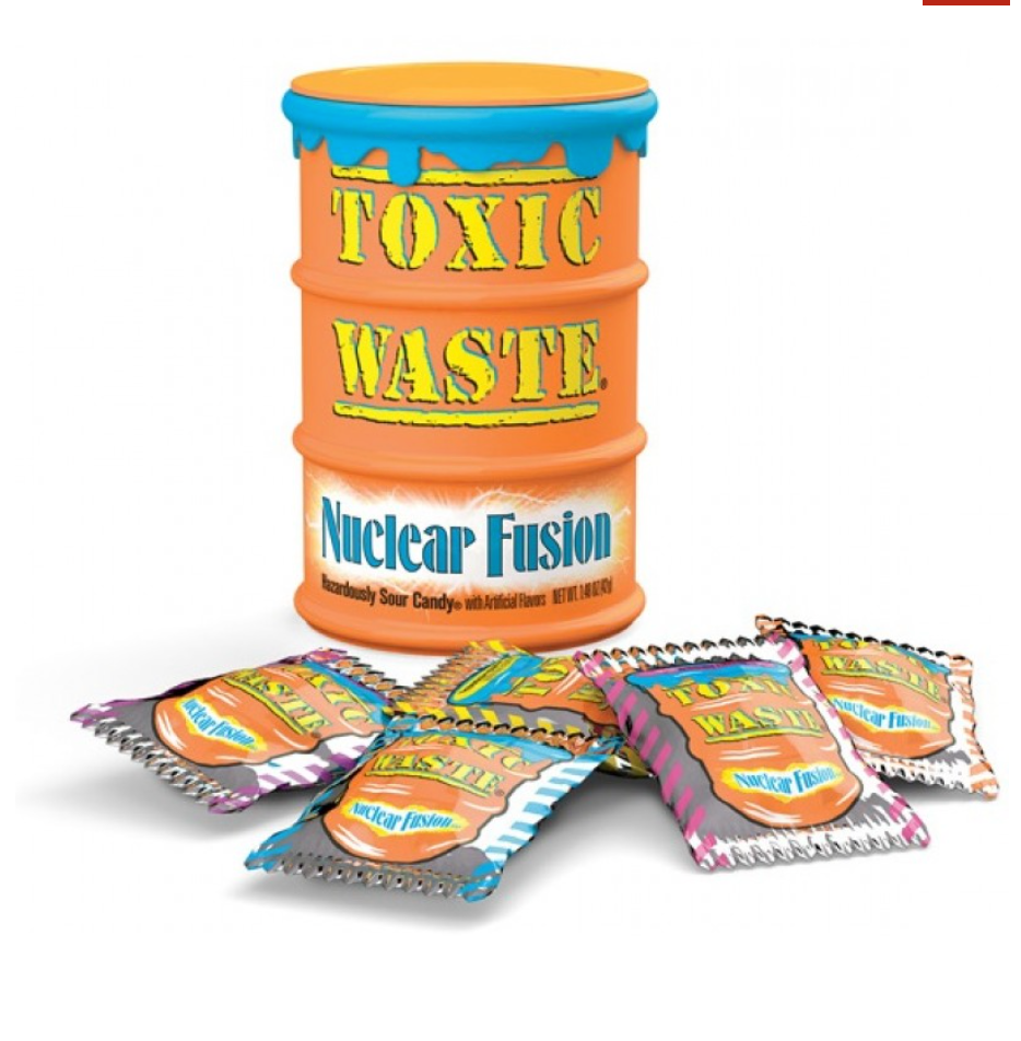 Toxic Waste Nuclear Fusion Sour Candy Drum