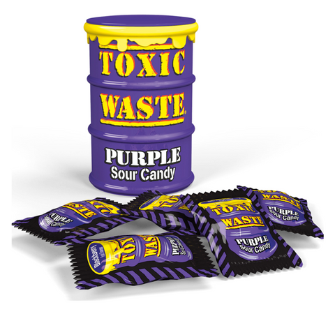 Toxic Waste Purple Drum Extreme Sour Candy 1.5oz (42g)