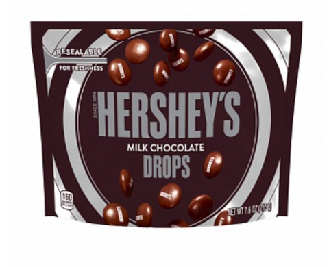 Hershey's Milk Chocolate Drops 215g - Best Before 30/04/24