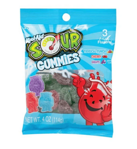 Kool-Aid Sour Gummies 113g - Best Before 25/12/24