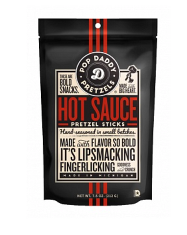 Pop Daddy Pretzels Hot Sauce 212g - Best before 07/03/25