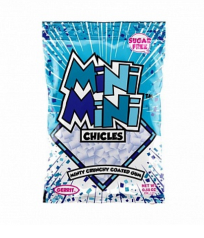 Mini Mini Chicles Gum Mint 16g - Best Before 31/07/25