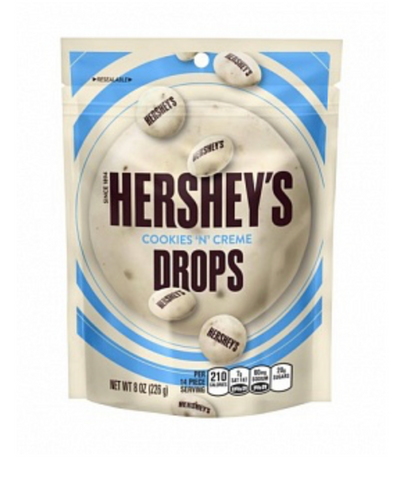 Hershey's Drops Cookie 'N' Creme 215g - Best Before 31/08/25
