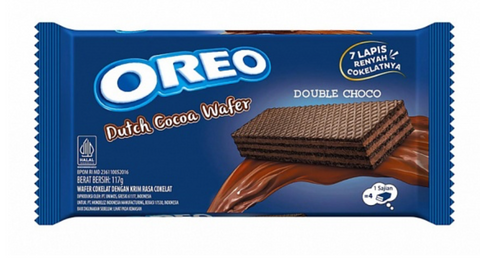 Oreo Wafer Double Choco 117g - Best Before 03/09/25