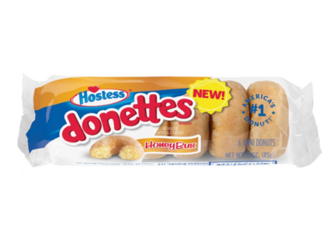 Hostess Honey Bun Donettes 6-Pack - 3oz (85g)