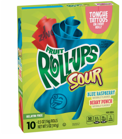 Betty Crocker Fruit Roll-Ups Sour - 5oz (141g)
