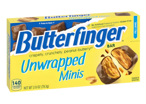 Butterfinger Unwrapped Minis Theatre Box - 2.8oz (79.3g)