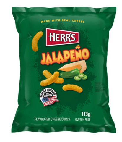 Herr's Jalapeno Cheese Curls - 113g
