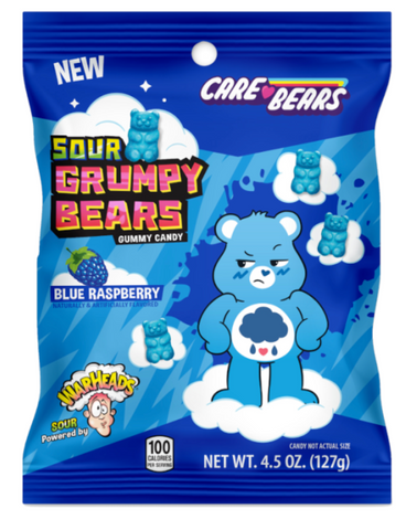 Warheads Care Bears - Sour Grumpy Bears - 4.5oz (127g)