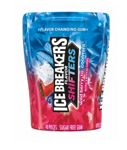 Ice Breakers Flavor Shifters Gum Wild Berry Cool Mint 92g - Best Before 30/09/25