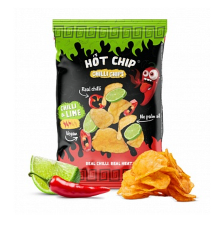 Hot Chip Chilli Chips Chilli & Lime 80g - Best Before 01/10/25