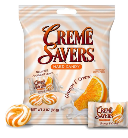 Creme Savers Hard Candy Orange & Cream - 3oz (85g)
