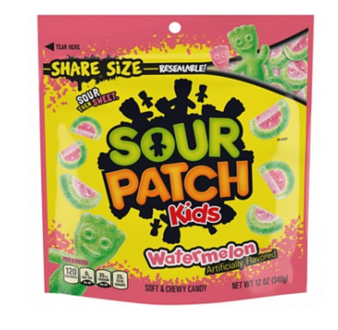 Sour Patch Kids Watermelon Share Size 340g - Best Before 07/12/25