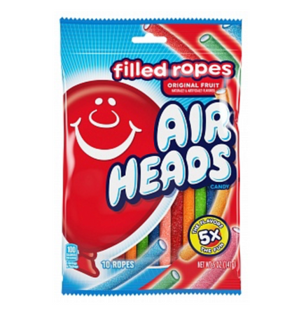 Airheads Filled Ropes Original Fruit 141g - Best Before 31/12/25