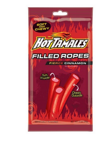 Hot Tamales Filled Ropes Fierce Cinnamon 85g - Best Before 31/12/25