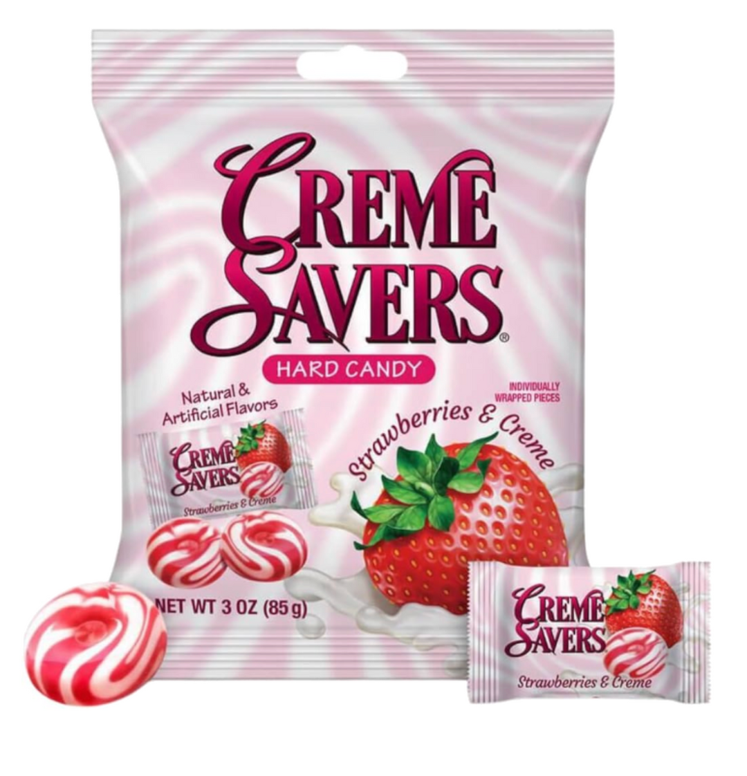 Creme Savers Hard Candy Strawberries & Cream - 3oz (85g)