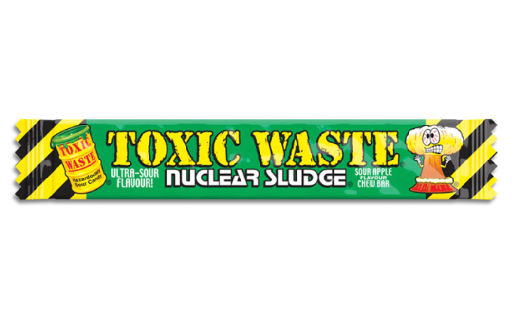 Toxic Waste Nuclear Sludge Chew Bar Green Apple 0.7oz (20g)
