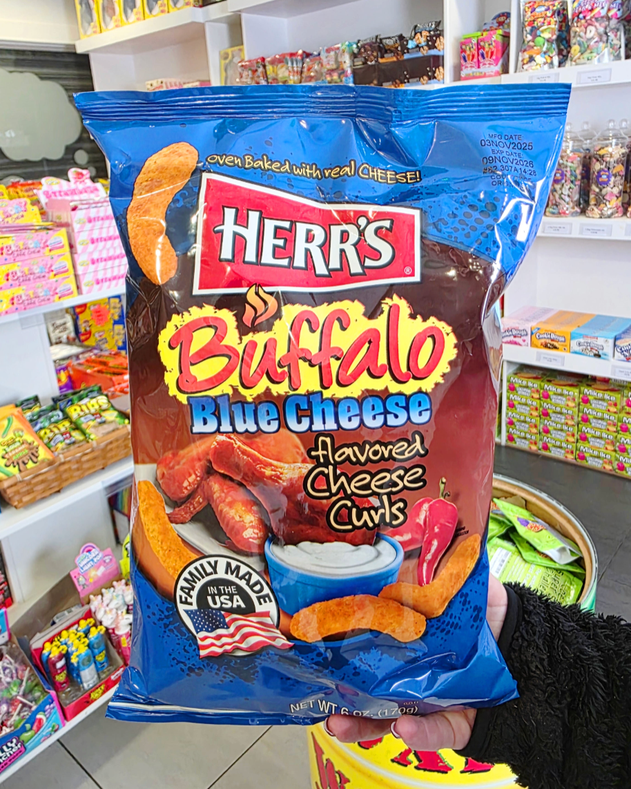 Herr's Buffalo Blue Cheese Curls 6oz (170g)