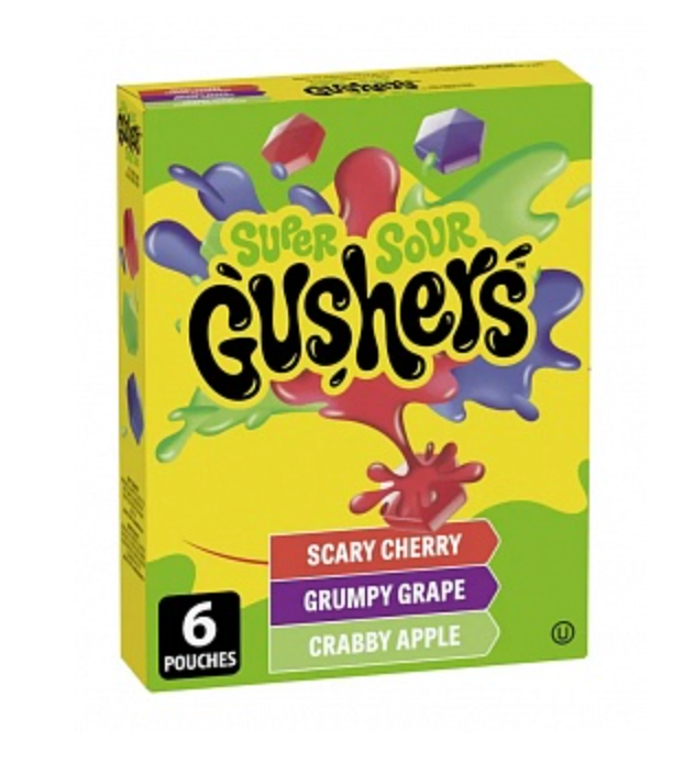 Fruit Gushers Super Sour 6 Pack 138g