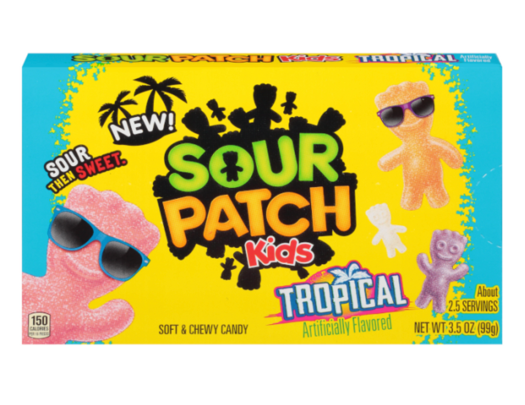 Sour Patch Kids Tropical Theatre Box - 3.5oz (99g)