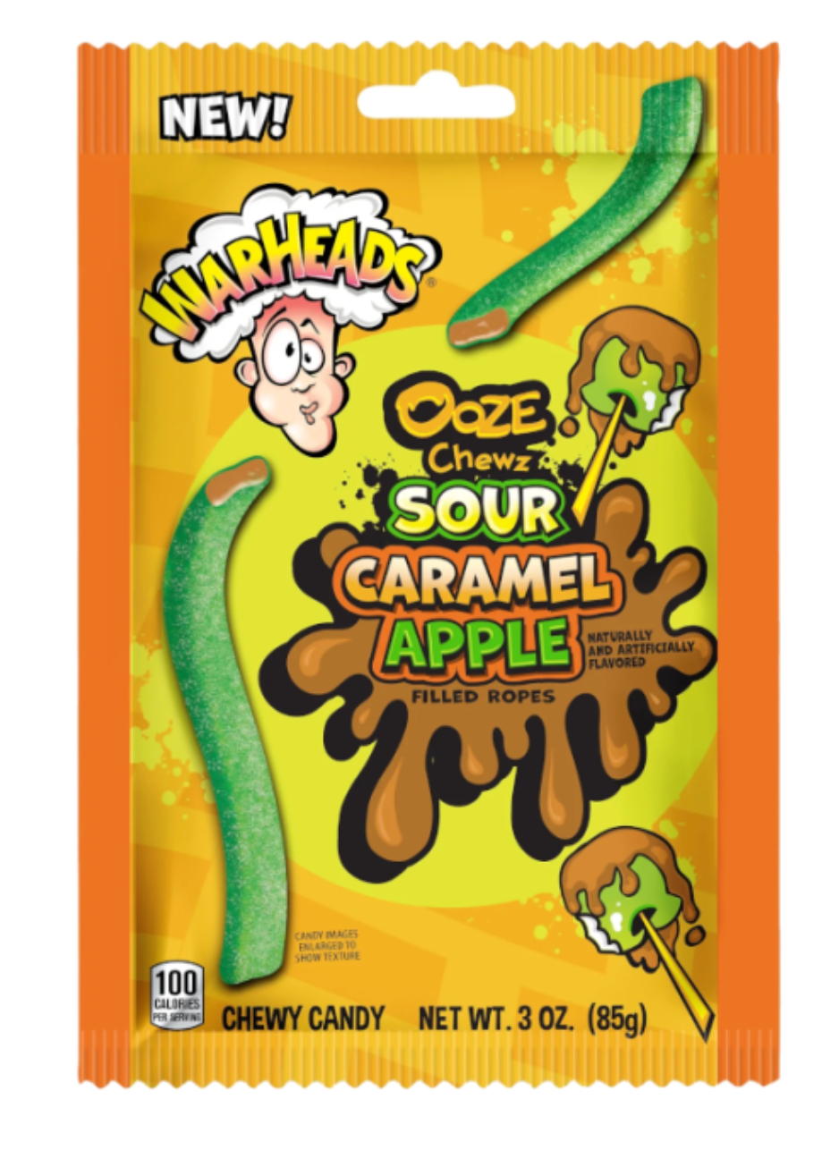 Warheads Ooze Chewz Sour Caramel Apple - 3oz (85g)