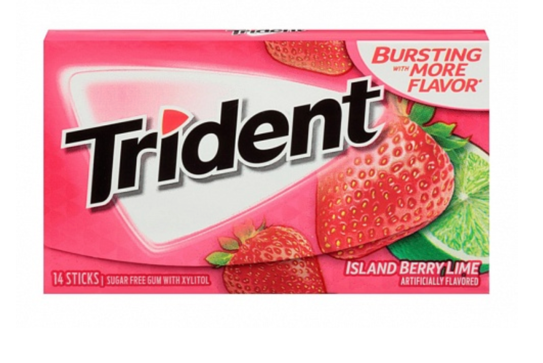 Trident Gum Island Berry Lime 31g - Best Before 17/08/26