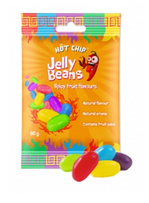 Hot Chip Jelly Beans Spicy Fruit Flavours 60g - Best Before