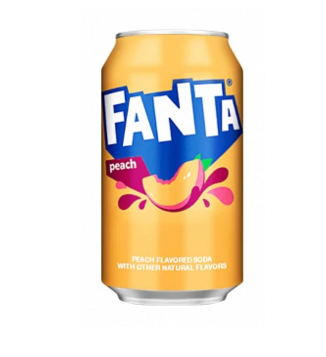 Fanta Peach 355ml - Best Before 31/08/26