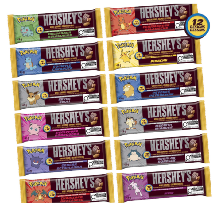 Hershey's Special Edition Pokemon Milk Chocolate with Almond - 43g [Canadian]