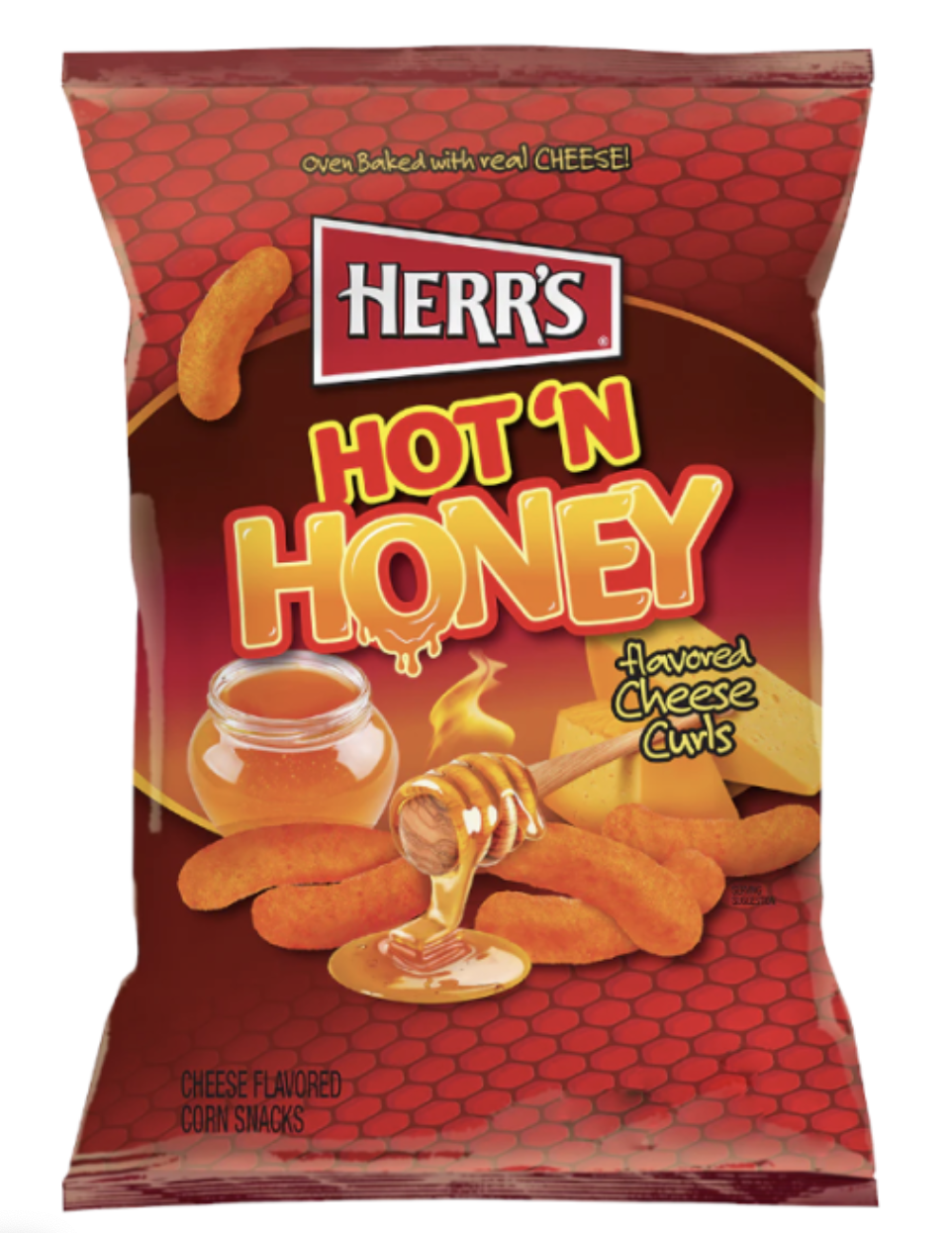 Herr's Hot 'N Honey Cheese Curls - 6oz (170g)