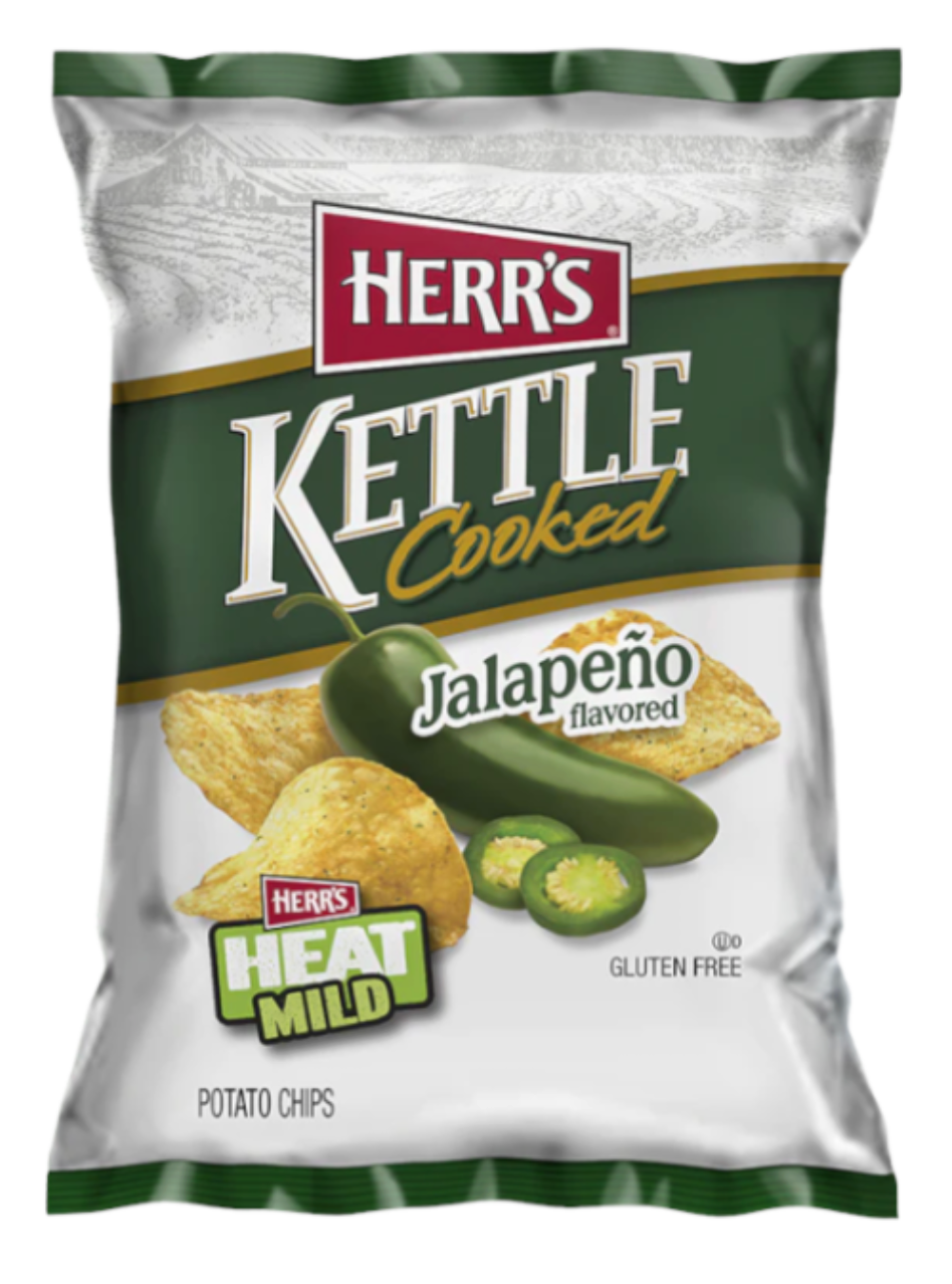 Herr's Kettle Cooked Jalapeno Chips - 5oz (142g)