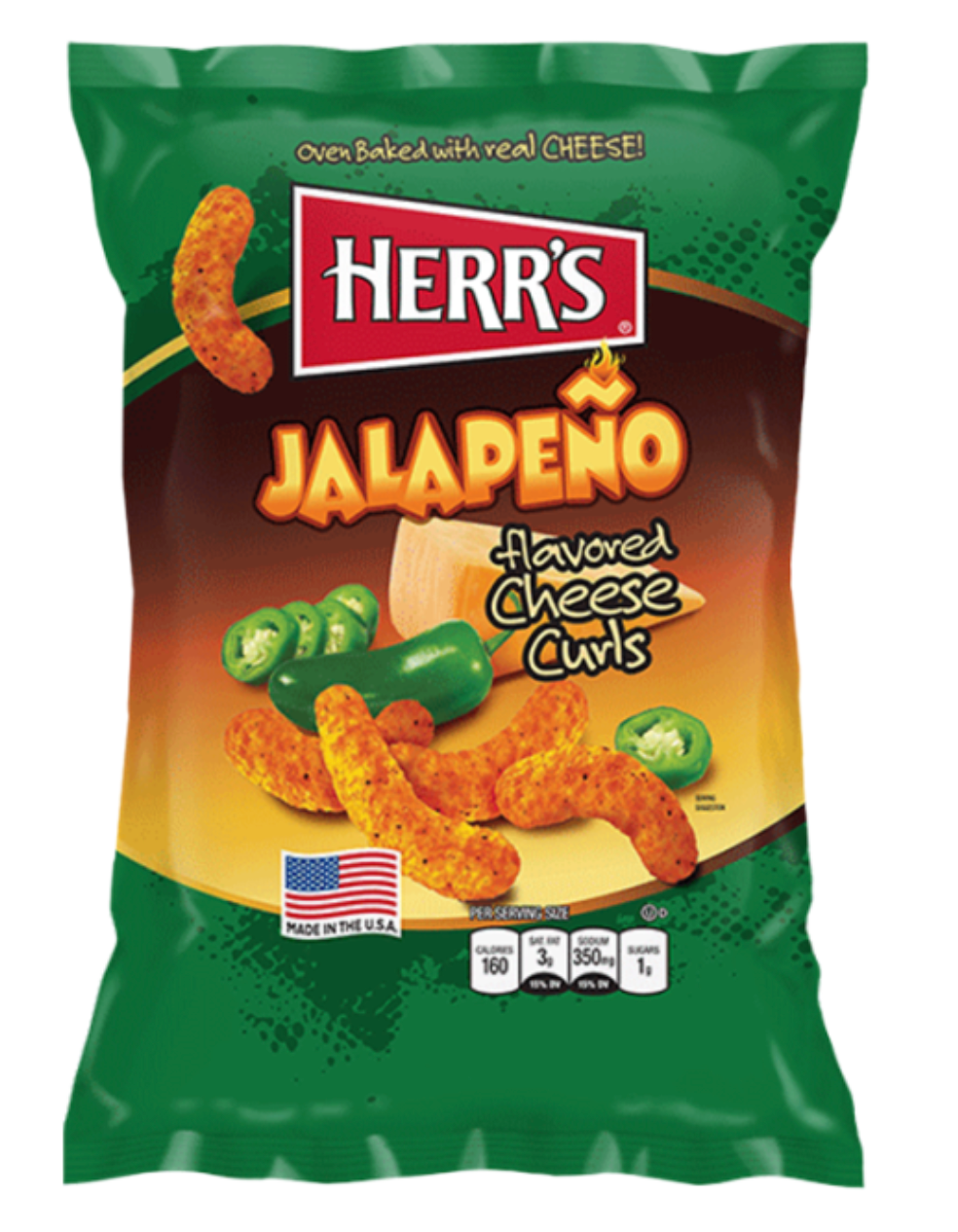 Herr's Jalapeno Cheese Curls - 6oz (170g)