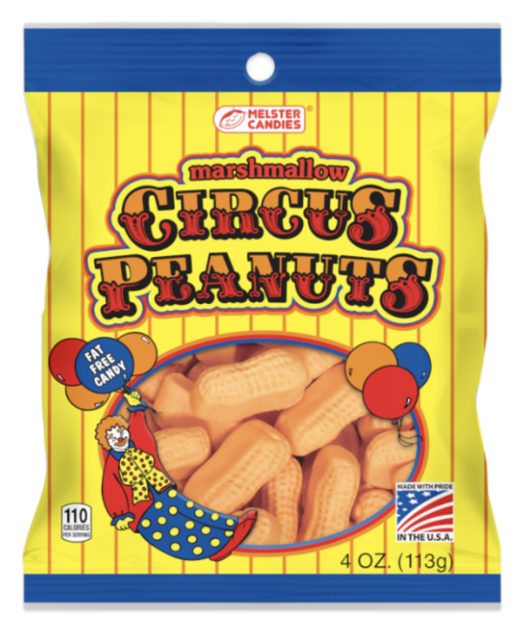 Melster Marshmallow Circus Peanuts Banana - 4oz (113g)