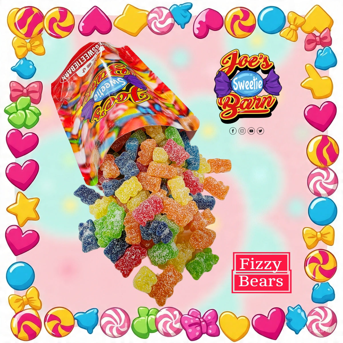 Fizzy Gummy Bears 600g Pick & Mix Bag – Joe's Sweetie Barn