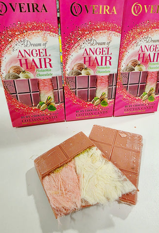 Angel Hair Chocolate Bar 160g - Ruby Chocolate **Rare**