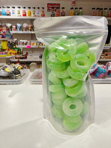 Fizzy Apple Rings 300g Bag