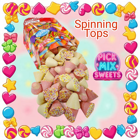 Chocolate Spinning Tops 600g Bag