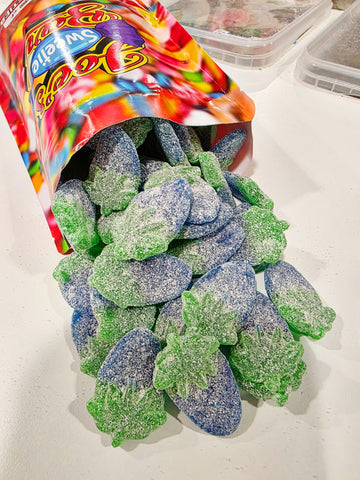 Fizzy Blue Raspberries 600g Bag