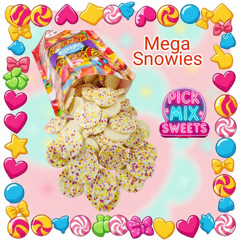 White Chocolate Mega Snowies 600g Bag