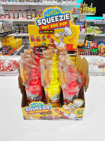 Squeezie Hot Dog Pop With Sour Sauce