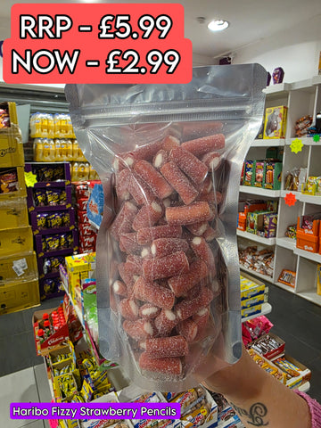 Haribo Fizzy Red Pencils 300g Bag (EU)