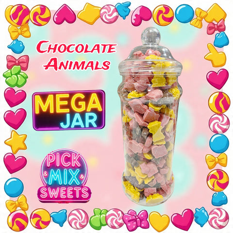 Chocolate Animals Mega Jar 1.5kg